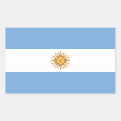 Argentina Flag Rectangle Sticker