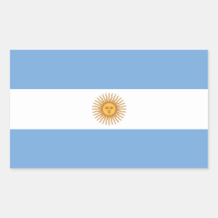 Argentina Flag Rectangle Sticker