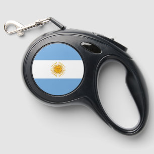 Argentina flag retractable pet leash 