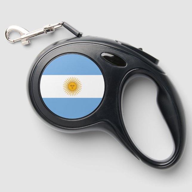 Argentina flag retractable pet leash  (Front)