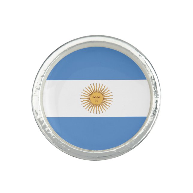 Argentina Flag Ring (Front)