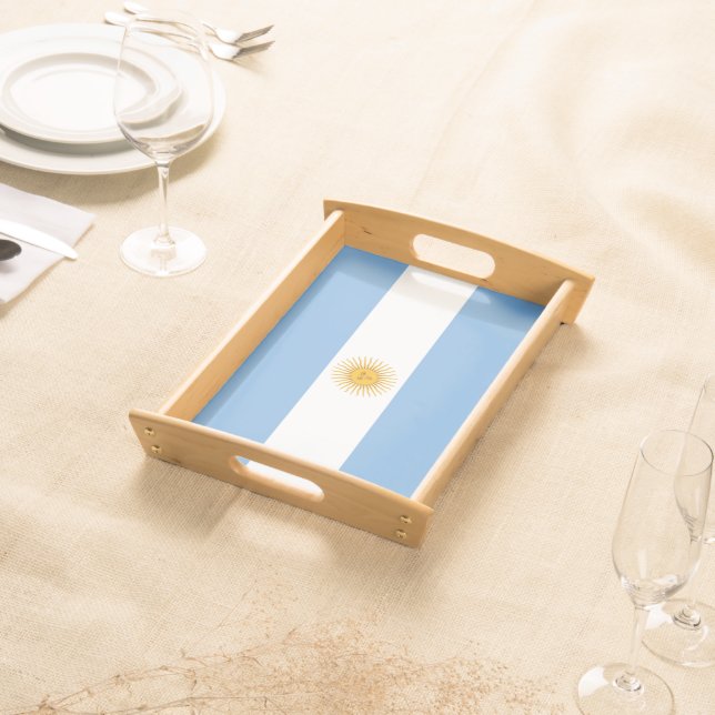 Argentina flag serving tray (Front)