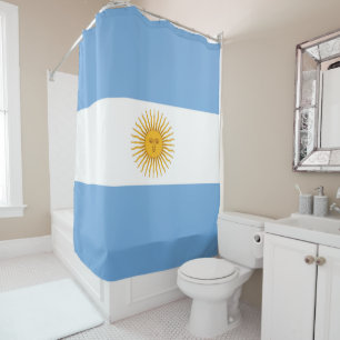 Argentina flag shower curtain