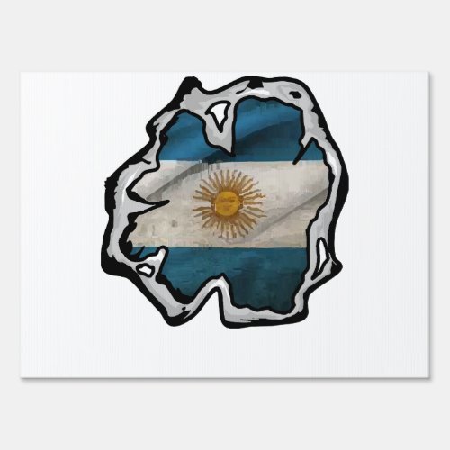 Argentina flag  sign