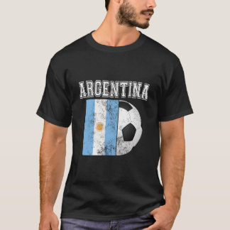 Argentina Flag Soccer Futbol Football T-Shirt