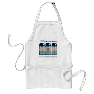 Argentina Flag Spice Jars Apron