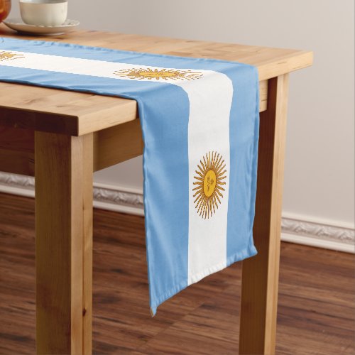 Argentina flag  Sports fan house decor Argentina Short Table Runner