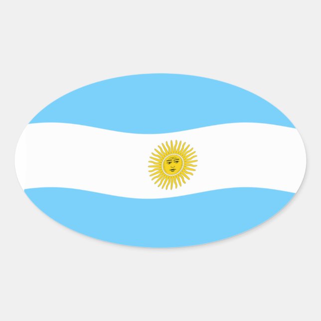 Argentina Flag Sticker (Front)