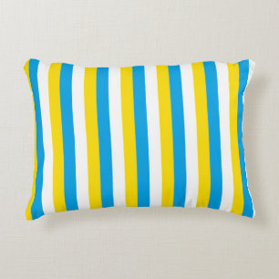 argentina flag stripes country symbol blue white y accent pillow