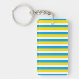 argentina flag stripes country symbol blue white y keychain