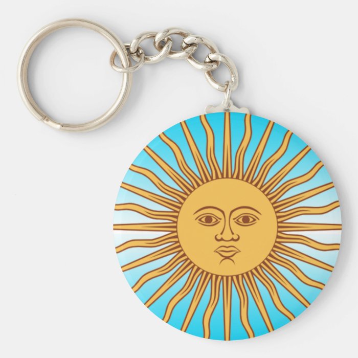 Argentina   Flag Sun   Keychain