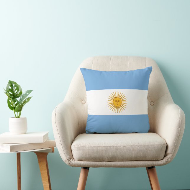 Argentina flag throw pillow (Chair)