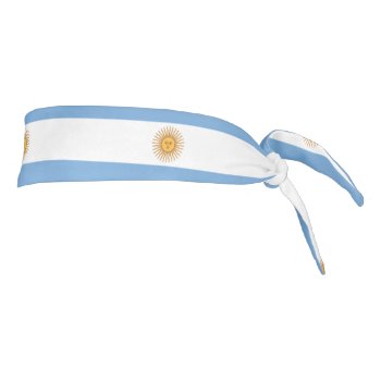 Argentina Flag Tie-back Athletic Head Band by pdphoto at Zazzle
