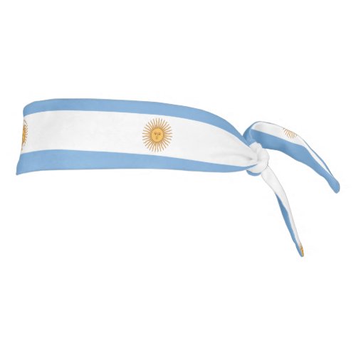 Argentina Flag tie_back athletic head band