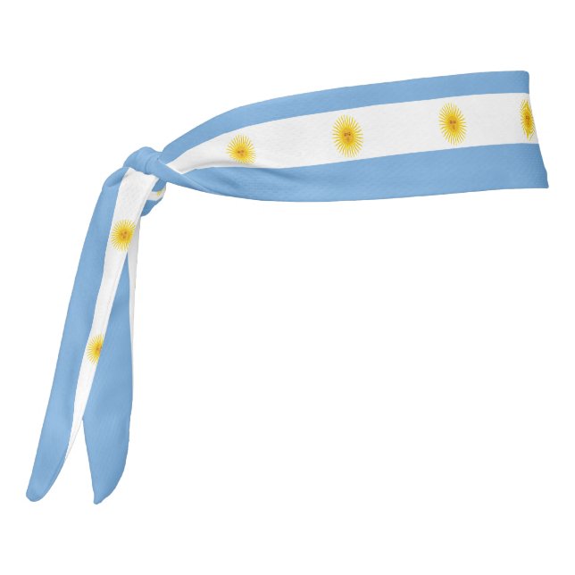 Argentina Flag Tie Headband (Rotate 270)