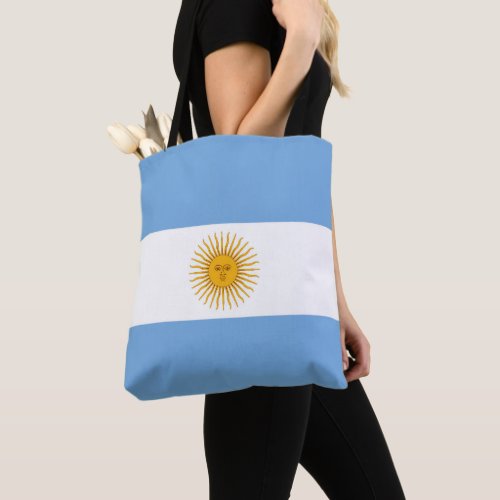 Argentina flag tote bag