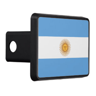 Argentina Flag Trailer Hitch Cover Patriotic Look