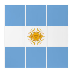 Argentina flag triptych