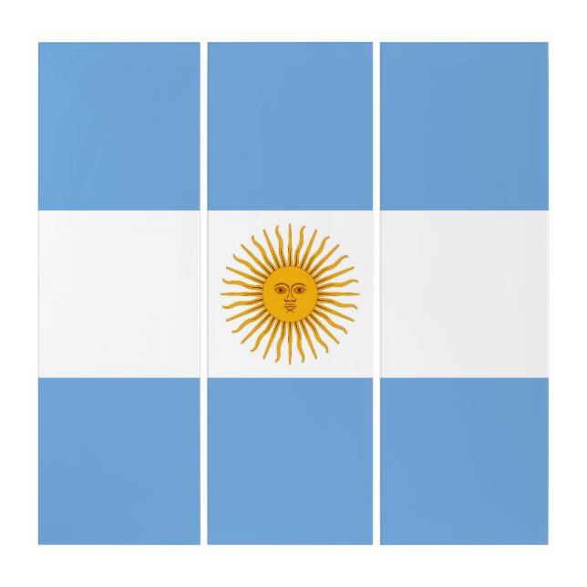 Argentina flag triptych (Front)