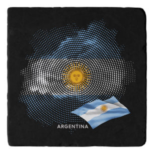 Argentina flag trivet