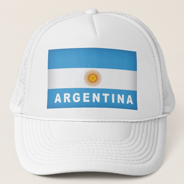Argentina Flag Trucker Hat (Front)