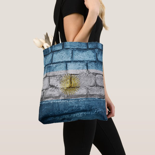 Argentina flag wall tote bag (Close Up)