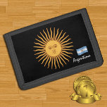 Argentina flag wallet, emblem, Sol de Mayo fashion Trifold Wallet<br><div class="desc">Wallets: Argentina Coat of Arms & patriotic Argentina Flag fashion - love my country,  travel,  holiday gifts,  national patriots / sports fans</div>