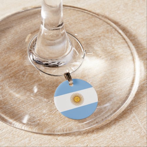 Argentina flag Wine Charm