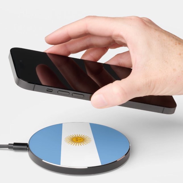Argentina flag wireless charger  (Hand)