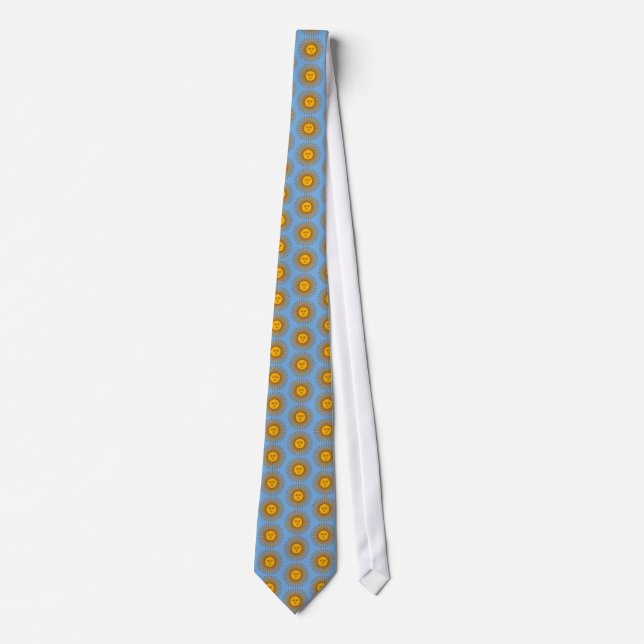Argentina Flag With the Sun Patriotic  Neck Tie (Front)