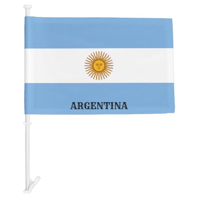 Argentina Flag Wonderful Patriotic Car Flag (Front)