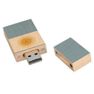 Argentina flag wood flash drive