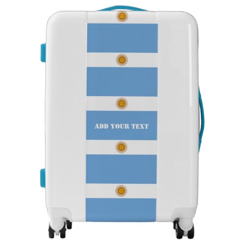 Argentina Flag World Cup 2022 Football Soccer Luggage