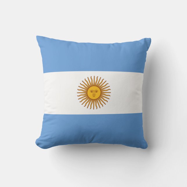 Argentina Flag x Flag Pillow (Front)