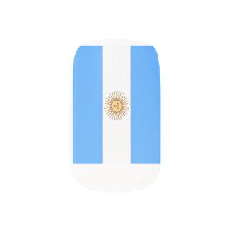 Argentina flags  minx nail art