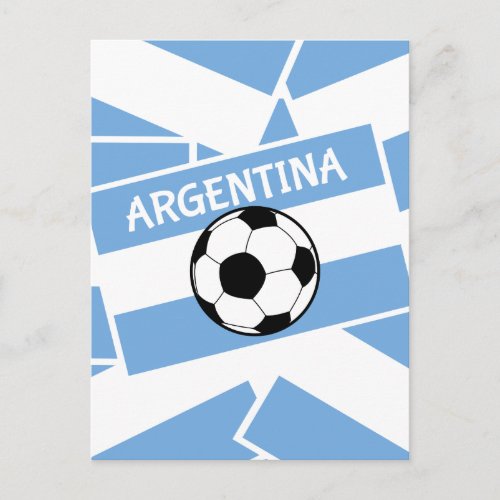 Argentina Football Postcard