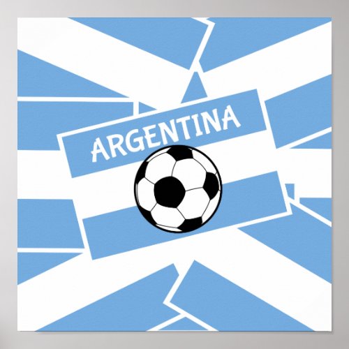 Argentina Football Poster