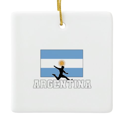 Argentina Football Soccer National Team Ceramic Ornament