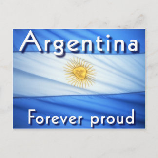 argentina forever proud postcard