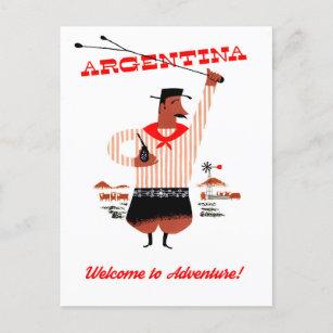 ARGENTINE Rio Colorado LAS CHATRAS Old postcard Argentina 