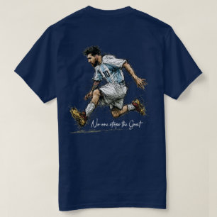 Argentina GOAT 10 Soccer Sketch T-Shirt