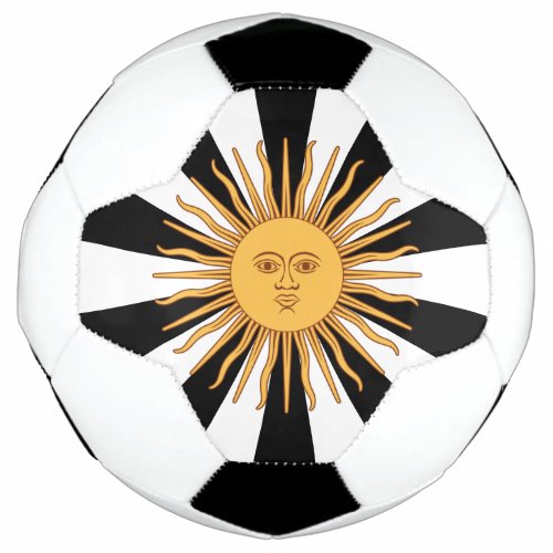 Argentina Golden Sun Sol de Mayo Flag  Sports Soccer Ball