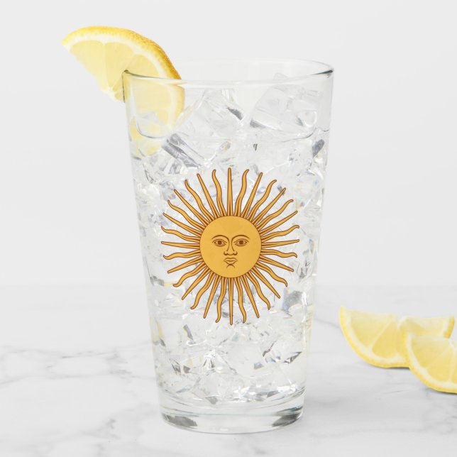 Argentina Golden Sun, Sol de Mayo Glass (Front Ice)