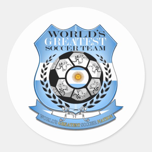 ArgentinaGreatest Soccer NationRound Sticker