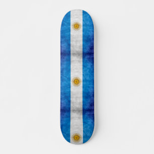 Argentina Grunge Flag Custom Pro Long Board