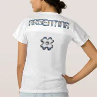 Argentina Hashtag Women's Augusta Replica Football Women's Football Jersey  | Zazzle