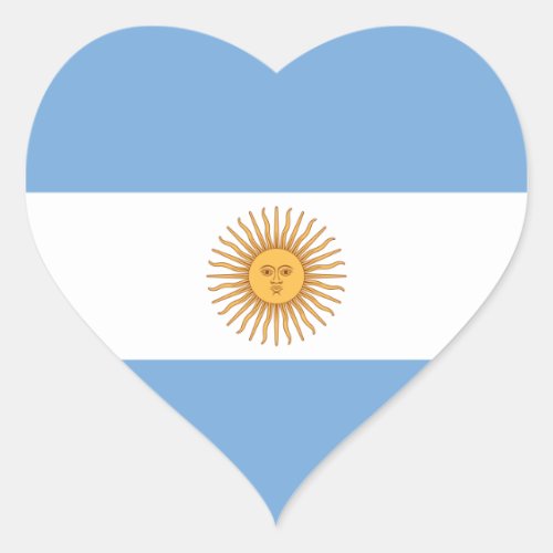 argentina heart sticker