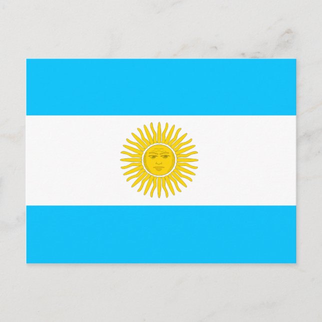 Argentina High quality Flag Postcard (Front)