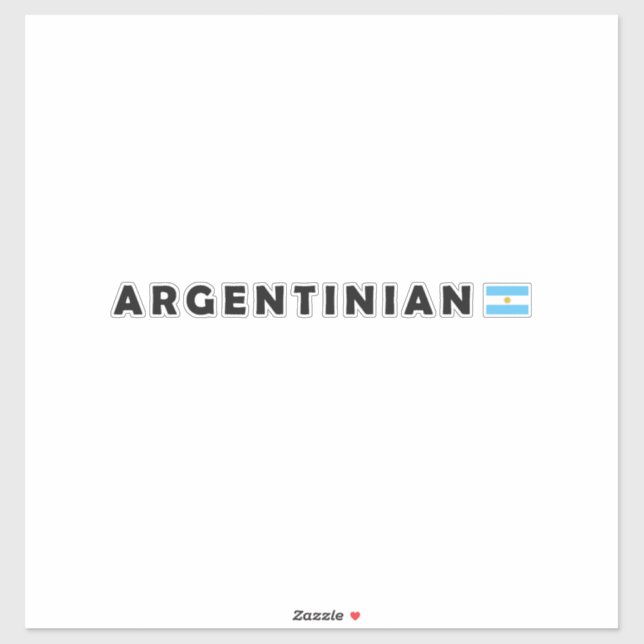 Argentina, I am Argentinian Sticker (Sheet)
