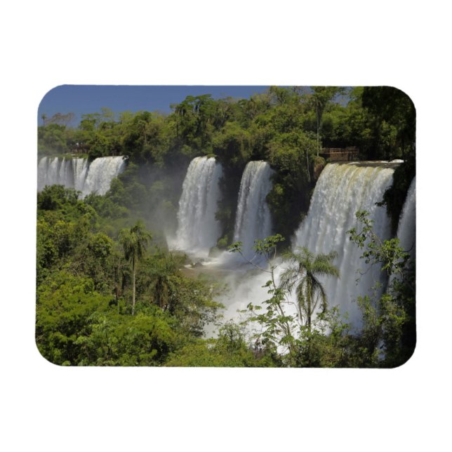 Argentina, Iguacu Falls in sun. Magnet (Horizontal)